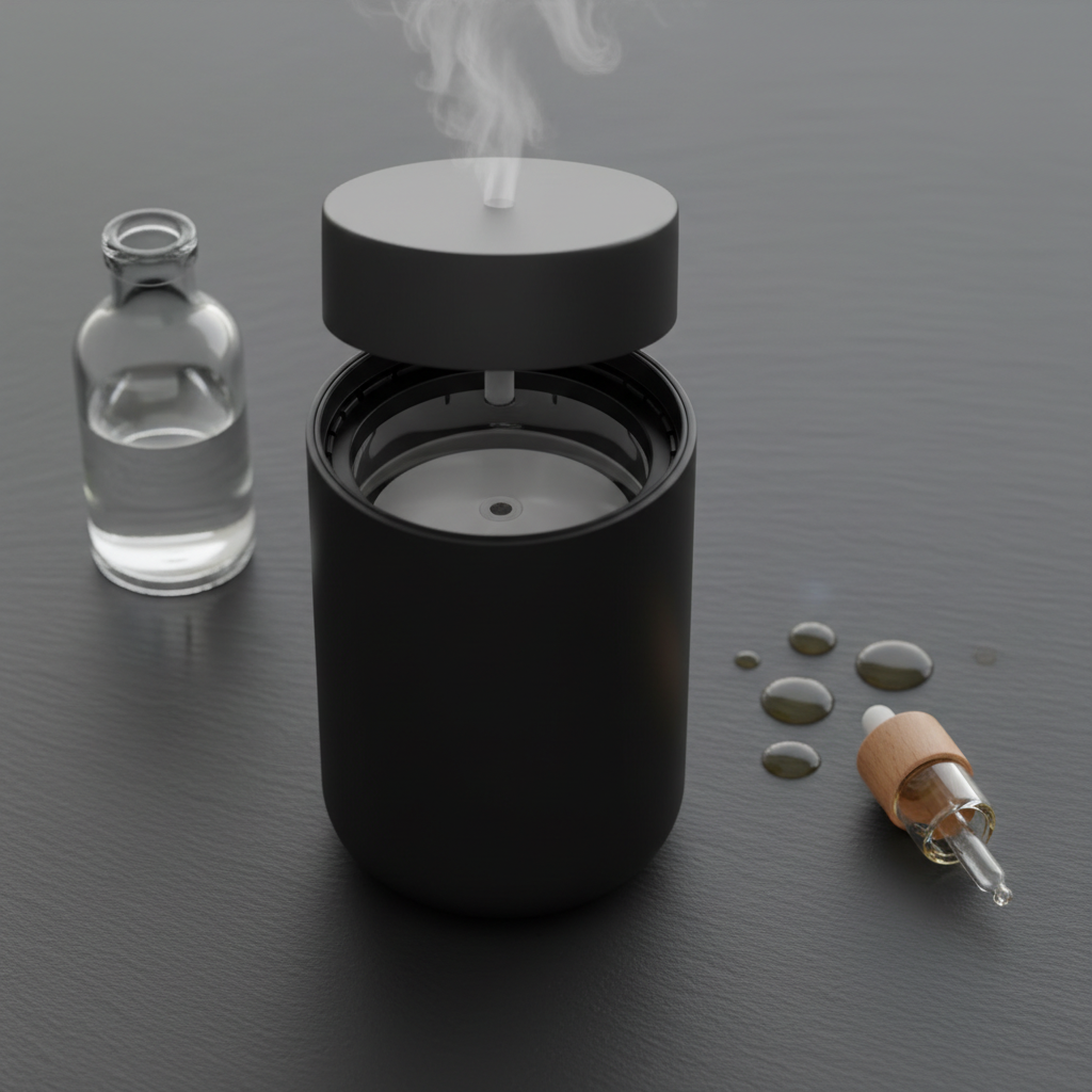 Diffuseur de parfum LED USB pour voiture – Brume parfumée & lumière d’ambiance